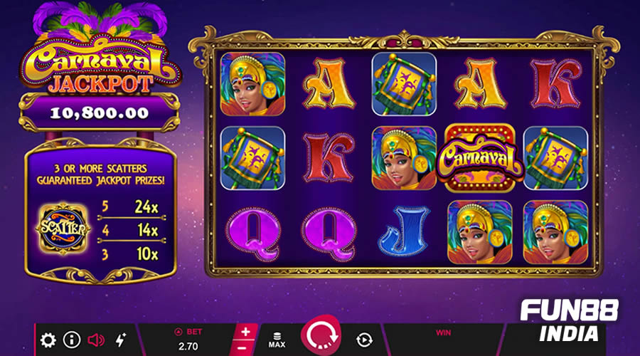 carnaval jackpot slot review